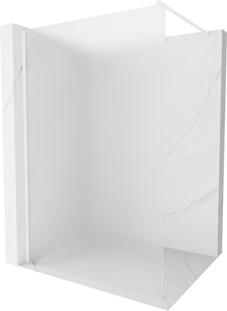 Walk-in dušisein Mexen Kioto, valge/matt klaas 70,80,90,100,110,120x200 cm hind ja info | Dušikabiinide uksed ja seinad | kaup24.ee
