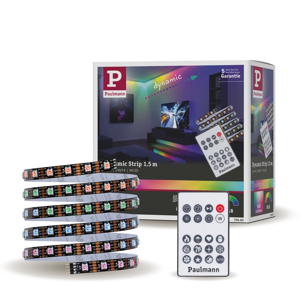 Paulmann LED LED riba Dynamic RGB 1,5m 3W 60LEDs/m RGB+ 5VA цена и информация | LED ribad | kaup24.ee