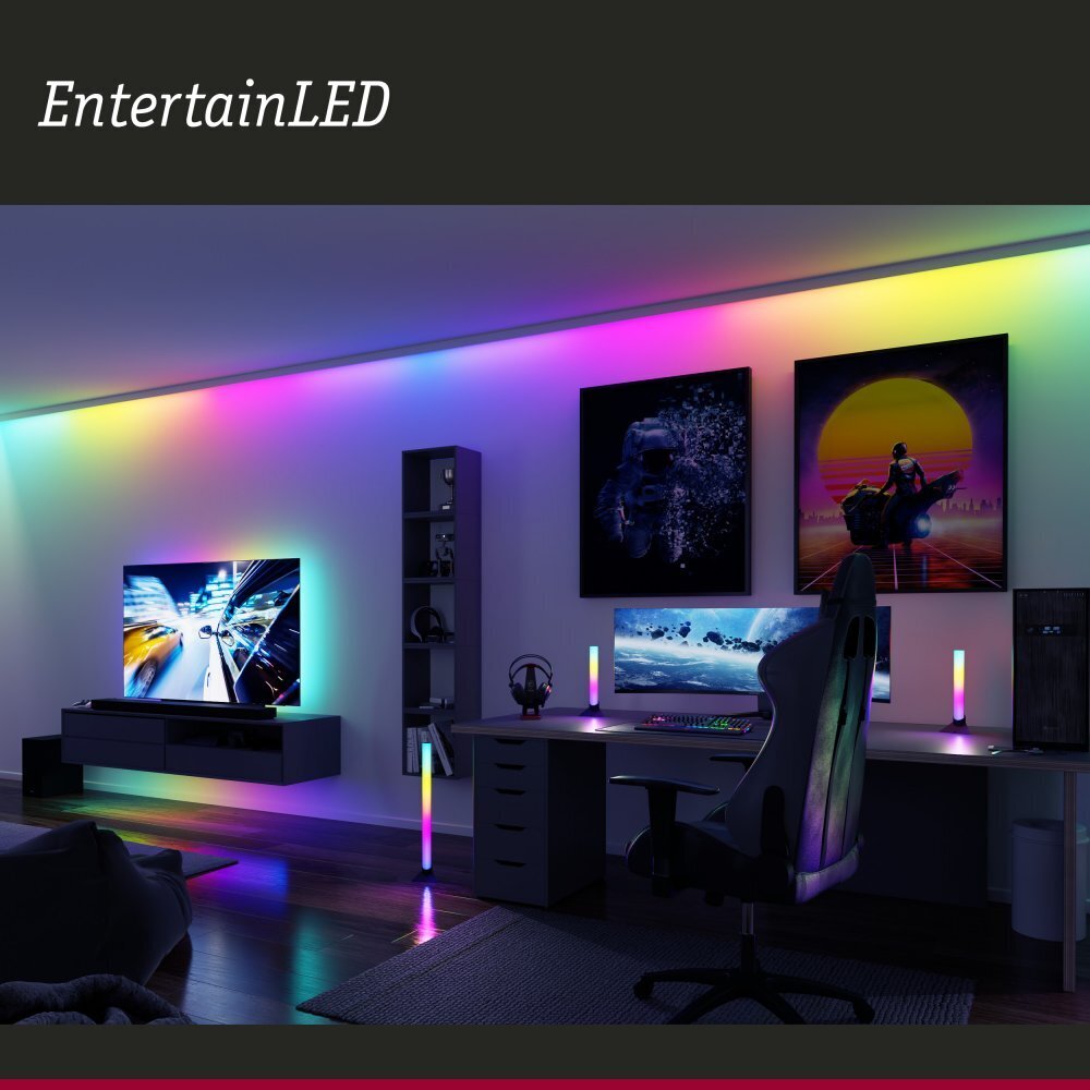 Paulmann LED USB LED riba TV valgustus 55 tolli 2m 3,5W 60LEDs/m RGB+ hind ja info | LED ribad | kaup24.ee