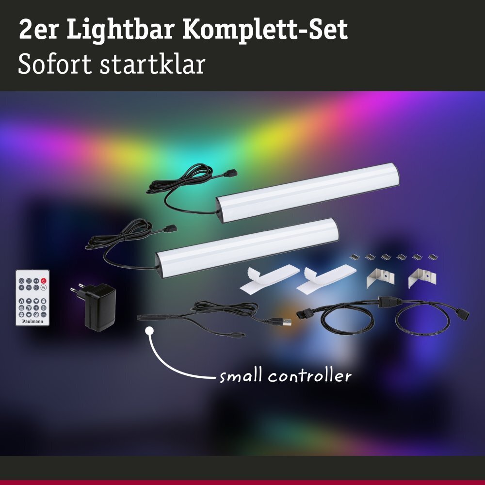 Paulmann LED Lightbar Dynamic RGB 2x1W 2x48lm RGB hind ja info | LED ribad | kaup24.ee