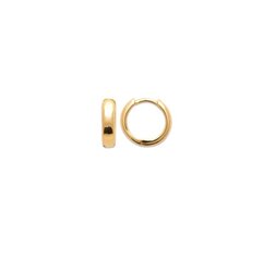 750° kullaga kaetud kõrvarõngad, ⌀ 1.2 cm, toodetud Prantsusmaal hind ja info | Kõrvarõngad | kaup24.ee