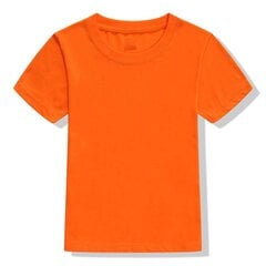 Lühikeste varrukatega T-särk, oranž hind ja info | Tüdrukute särgid | kaup24.ee