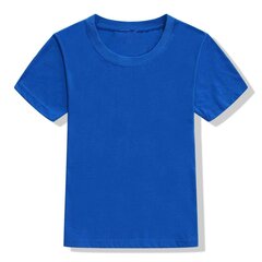 Lühikeste varrukatega T-särk, sinine hind ja info | Tüdrukute särgid | kaup24.ee