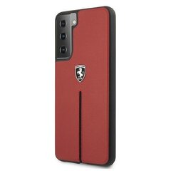 Ferrari FEOSIHCS21SRE S21 G991 czerwony|red hardcase Off Track Leather Nylon Stripe цена и информация | Чехлы для телефонов | kaup24.ee