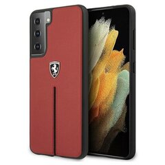 Ferrari FEOSIHCS21MRE S21+ G996 punane ümbris Off Track Leather Nylon Stripe hind ja info | Telefoni kaaned, ümbrised | kaup24.ee