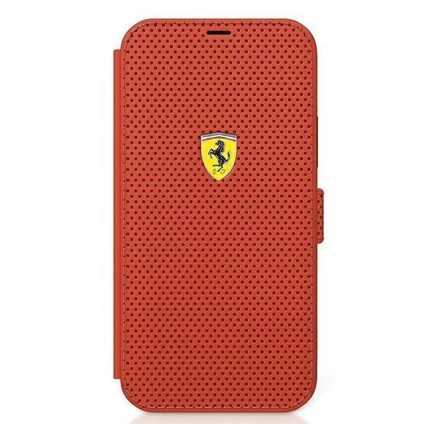 Ferrari FESPEFLBKP12SRE iPhone 12 mini 5,4" punane On Track Perforated hind ja info | Telefoni kaaned, ümbrised | kaup24.ee