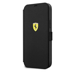 Ferrari FESPEFLBKP12LBK iPhone 12 Pro Max 6,7" must On Track Perforated hind ja info | Telefoni kaaned, ümbrised | kaup24.ee