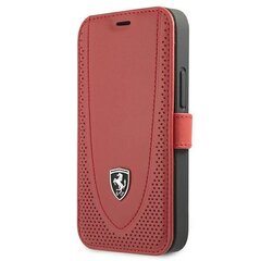 Ferrari FEOGOFLBKP12SRE iPhone 12 mini 5,4" czerwony|red book Off Track Perforated цена и информация | Чехлы для телефонов | kaup24.ee