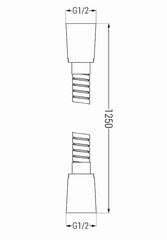 Mexen dušivoolik 125 cm, must hind ja info | Segistid ja lisatarvikud | kaup24.ee