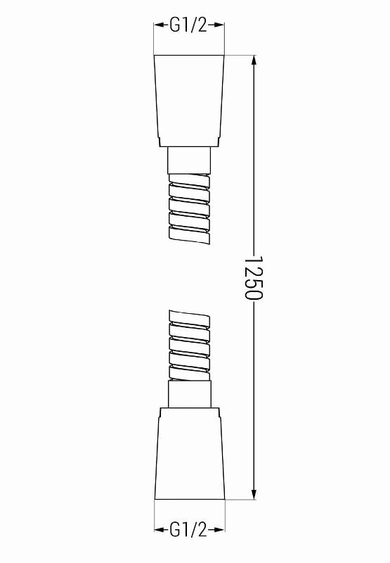 Mexen dušivoolik 125 cm, kuldne цена и информация | Segistid ja lisatarvikud | kaup24.ee