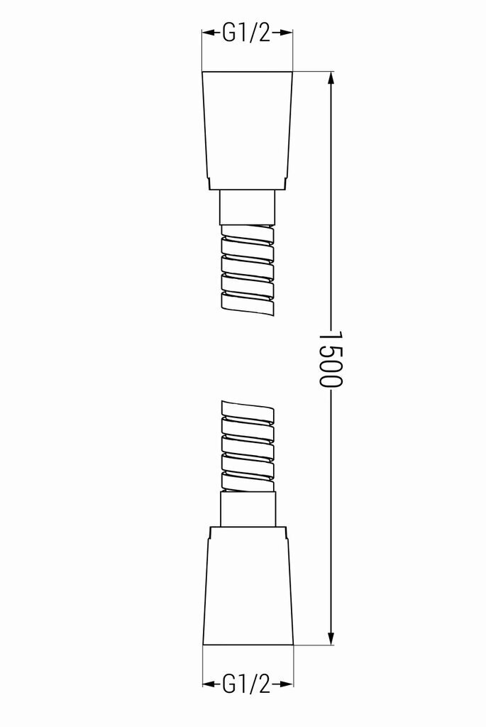 Mexen dušivoolik 150 cm, kuldne цена и информация | Segistid ja lisatarvikud | kaup24.ee