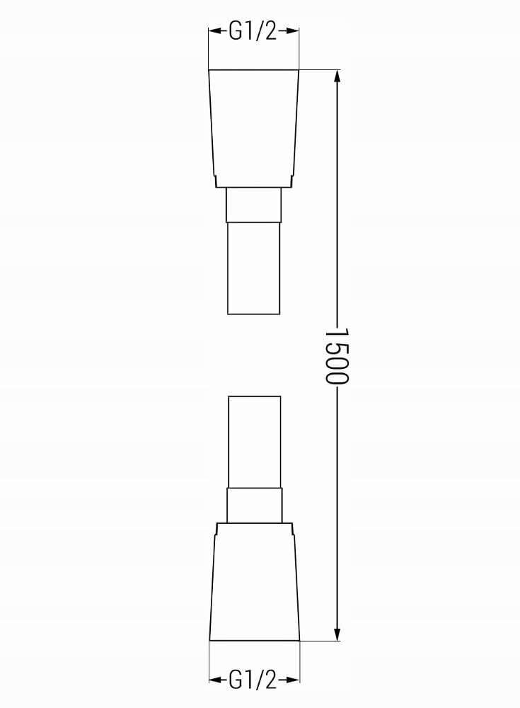 Mexen dušivoolik 150 cm, PVC, valge hind ja info | Segistid ja lisatarvikud | kaup24.ee