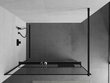 Walk-in dušisein Mexen Kioto+ riiuliga, must/must raam, 70,80,90,100,110,120,130,140x200 cm hind ja info | Dušikabiinide uksed ja seinad | kaup24.ee