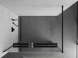 Walk-in dušisein Mexen Kioto+ riiul, must/peegel, 70,80,90,100,110,120x200 cm hind ja info | Dušikabiinide uksed ja seinad | kaup24.ee