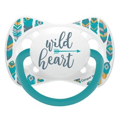 Silikoonist lutt Canpol Babies Wild Heart 6-18m, 23/289 цена и информация | Lutid | kaup24.ee