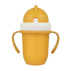 Чашка со складной силиконовой трубкой Canpol Babies, 56/522, желтая цена и информация | Бутылочки и аксессуары | kaup24.ee