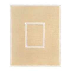 Dekoratiivne laudlina My Home Jute Frame, valge - pruun, 130 x 160 cm hind ja info | Laudlinad, lauamatid, servjetid | kaup24.ee