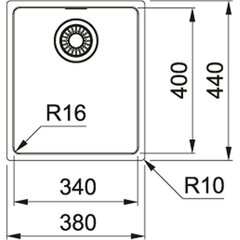 Roostevabast terasest valamu FRANKE MARIS, MRX 110-34 цена и информация | Раковины на кухню | kaup24.ee