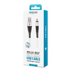 Telefonikaabel Forever, USB - USB-C 1,0 m 2A hind ja info | Mobiiltelefonide kaablid | kaup24.ee