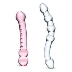 Klaasist peenise simulaatorite komplekt Glas Double Pleasure Glass Dildo Set цена и информация | Наборы секс-товаров | kaup24.ee