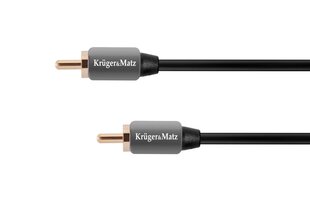 Kruger&Matz 1 RCA / 1 RCA, 0.5 m hind ja info | Kaablid ja juhtmed | kaup24.ee