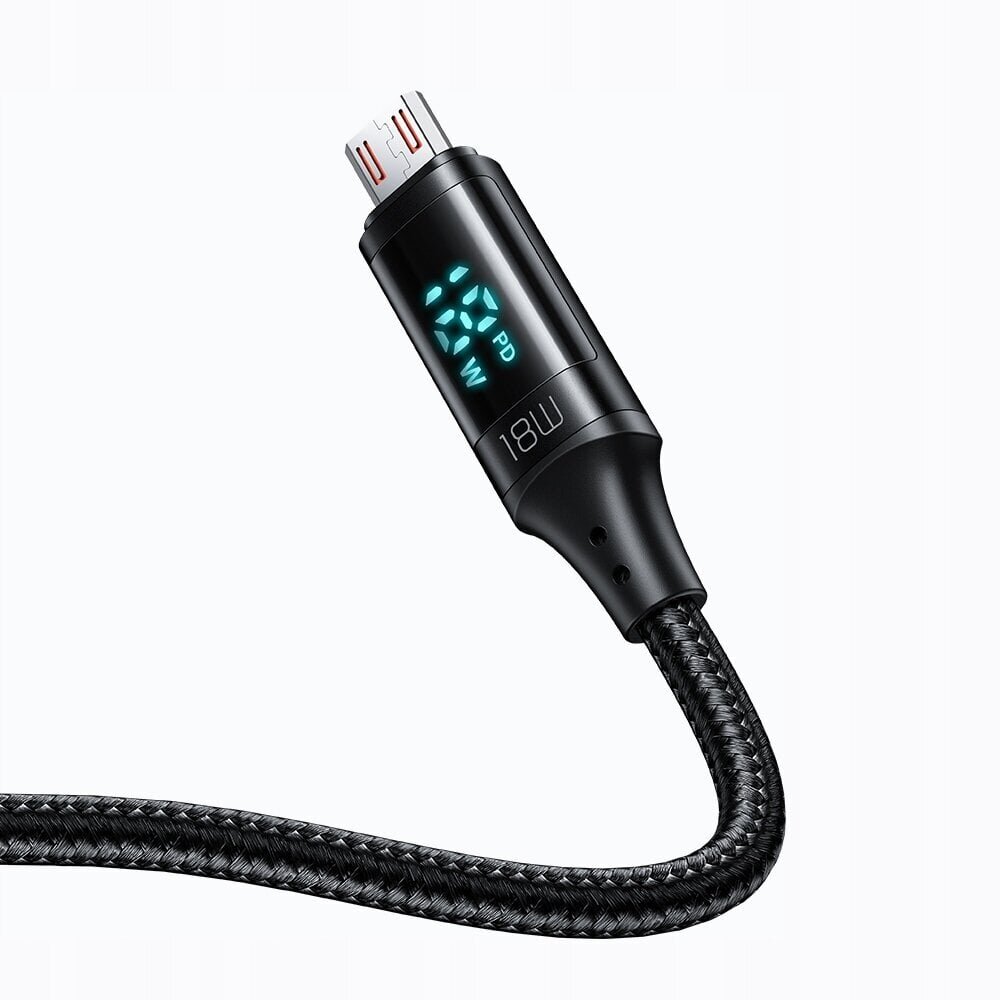 MCDODO DIGITAL PRO QC 4.0 MICRO USB 18W 1.2M TELEFONIKAABEL цена и информация | Kaablid ja juhtmed | kaup24.ee