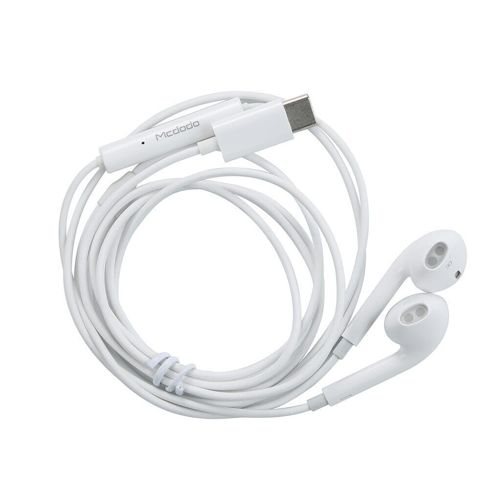 Mcdodo telefoni kõrvaklapid juhtmega Element USB type-C valge HP-6070 цена и информация | Kõrvaklapid | kaup24.ee