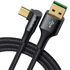 Mcdodo telefoni nurgakaabel kiire laadimine USB-C 6A 1M цена и информация | Кабели и провода | kaup24.ee