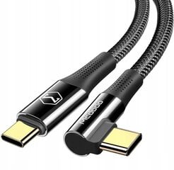 McDodo USB-C PD 2.0 QC 4.0 5A 100W 2M черный CA-8323 угловой кабель для телефона цена и информация | Кабели и провода | kaup24.ee