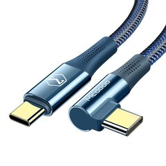Kaabel telefonile, arvutile, Mcdodo nurgapealne USB-C PD 2.0 QC 4.0 5A 100W 2M sinine цена и информация | Кабели и провода | kaup24.ee