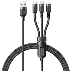 McDodo телефонный кабель, быстрая зарядка, для iphone, Micro USB, USB-C 3in1 6A 65W QC 4 1.2m CA-0930 цена и информация | Кабели и провода | kaup24.ee