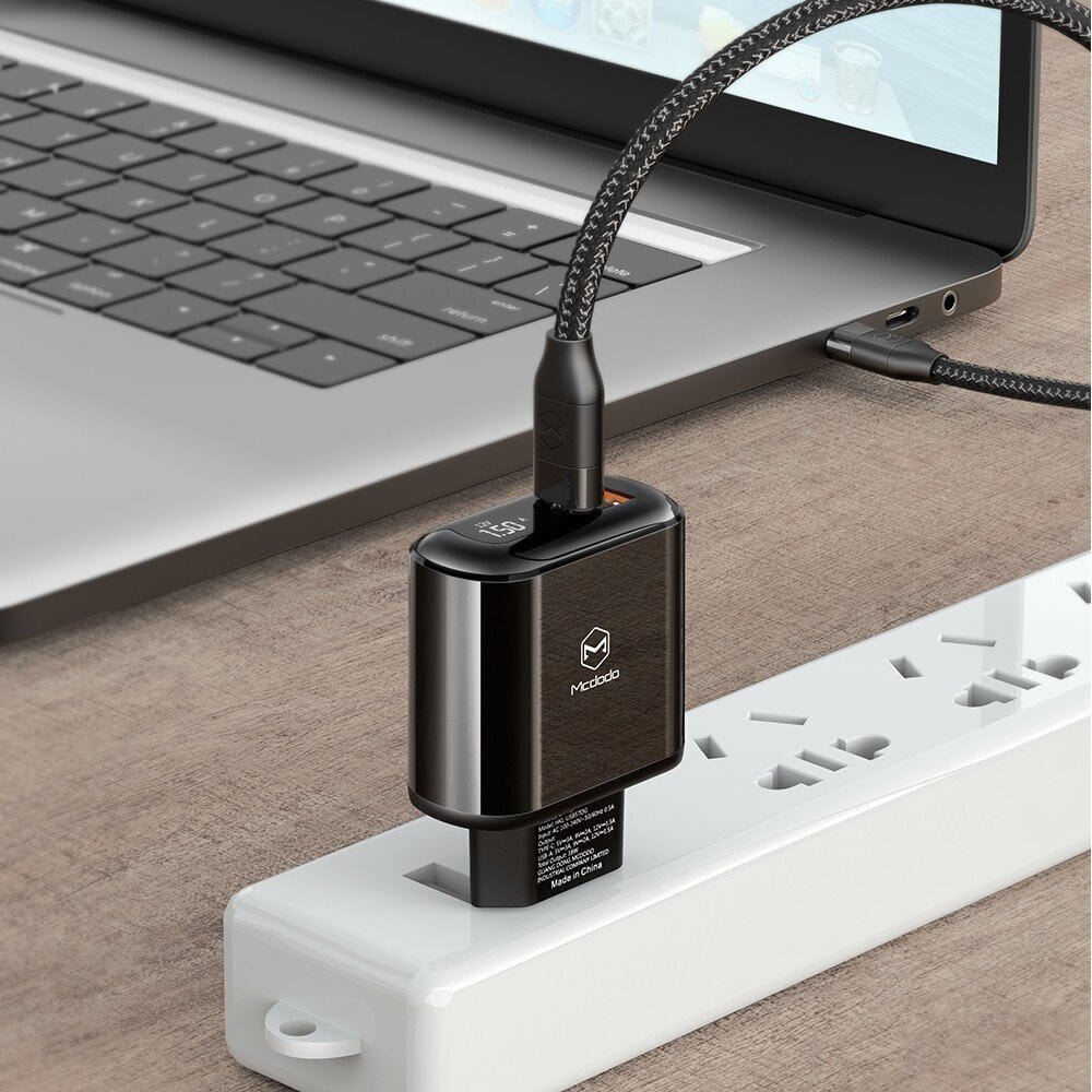 McDodo võrgulaadija, universaalne, PD kiirlaadimine, 20W, 2xUSB, USB-C, LCD, CH-7170 цена и информация | Auto akulaadijad | kaup24.ee