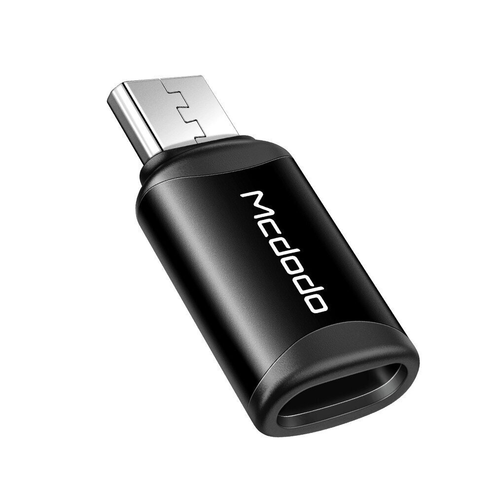 Mcdodo telefoniadapter USB -C Micro USB adapterile must OT-7690 цена и информация | USB jagajad, adapterid | kaup24.ee