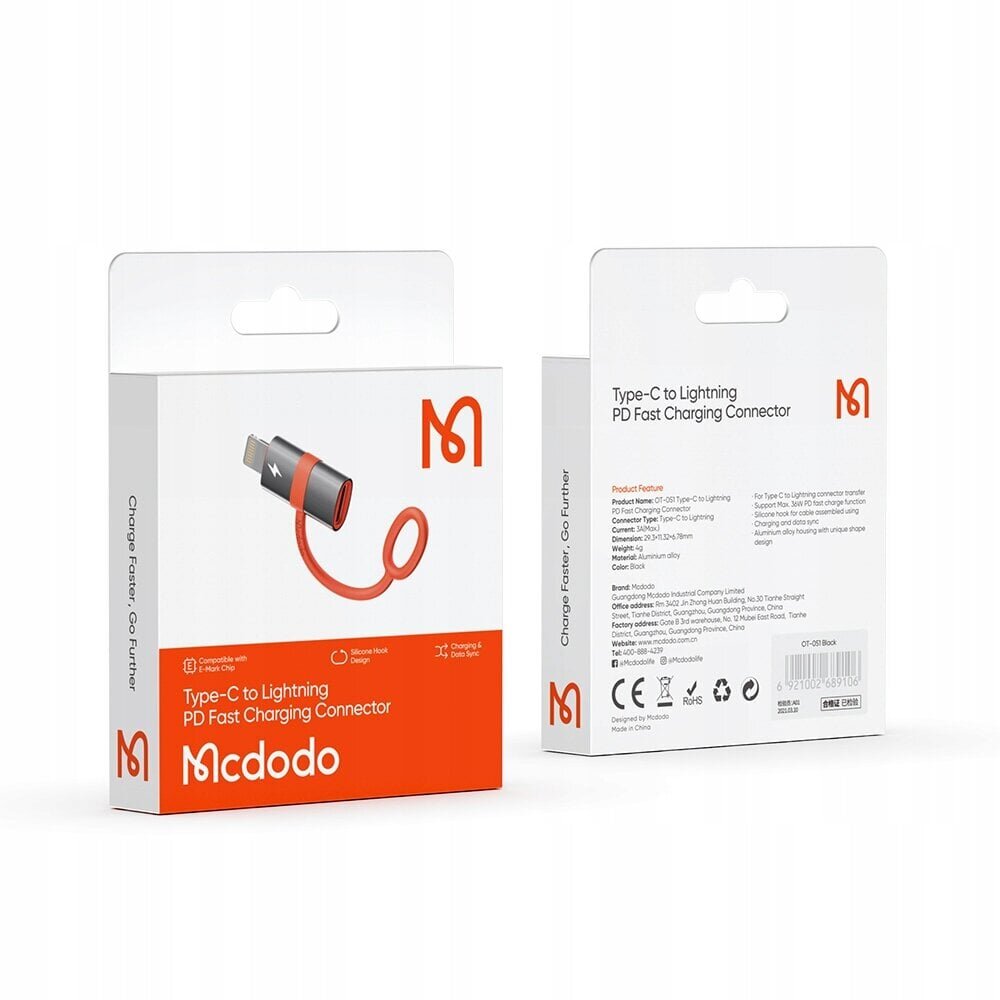 McDodo telefoniadapter USB TYP C - iPhone'ile OT-0510 цена и информация | USB jagajad, adapterid | kaup24.ee