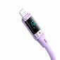 Mcdodo DIGITAL PRO USB Iphone'ile 12W lilla 1.2m kaabel hind ja info | Mobiiltelefonide kaablid | kaup24.ee