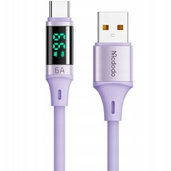 Mcdodo DIGITAL PRO USB TYP-C 5A 66W 1.2m telefonikaabel lilla hind ja info | Mobiiltelefonide kaablid | kaup24.ee
