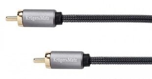 Kruger&Matz 1 RCA / 1 RCA, 1.8 m цена и информация | Кабели и провода | kaup24.ee