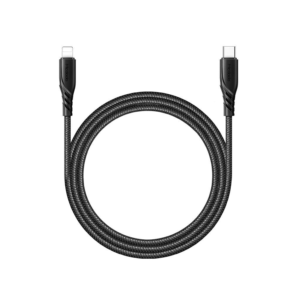 Mcdodo USB Type C - Lightning PD 20W 1.2M must telefonikaabel hind ja info | Mobiiltelefonide kaablid | kaup24.ee