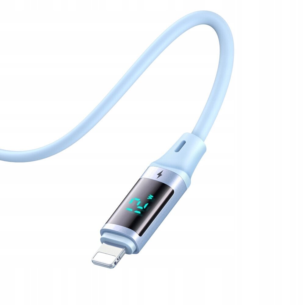 Mcdodo DIGITAL PRO USB ja iPhone 12W 1.2m sinine telefonikaabel hind ja info | Mobiiltelefonide kaablid | kaup24.ee
