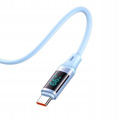 Телефонный кабель Mcdodo, DIGITAL PRO, USB-C, USB, TYPE C, 5A, 66W, 1,2м синий цена и информация | Кабели для телефонов | kaup24.ee