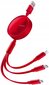 McDodo telefonikaabel, sissetõmmatav, Iphone , USB-C, 3-in-1, punane, CA-8222 hind ja info | Mobiiltelefonide kaablid | kaup24.ee