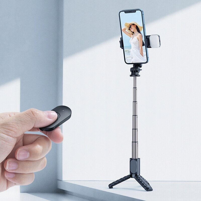 Selfie stick telefonile Mcdodo Tripod Bluetooth statiiv SS-1781 must hind ja info | Selfie sticks | kaup24.ee