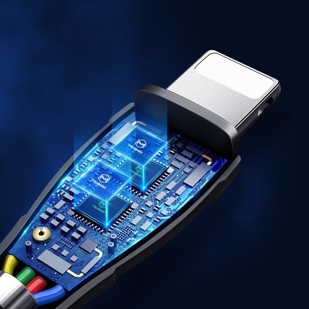 Mcdodo Mamba seeria telefonikaabel koos Car Play ja Android Auto toega IPHONE-le, kiirlaadimine 4.0+, Micro USB Lightning USB-C 3in1 1,2 meetrit hind ja info | Mobiiltelefonide kaablid | kaup24.ee
