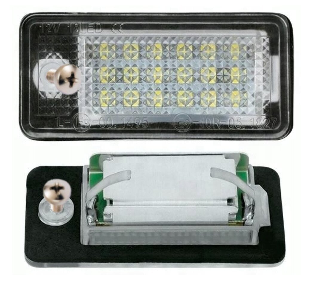 Numbrimärgi LED-valgustite komplekt, AutoTune, Audile, A3 8P, S3, A4 S4 B6, A4 B7, A6 C6 4F, S6, A8 S8 D3, Q7 hind ja info | Autotuled | kaup24.ee