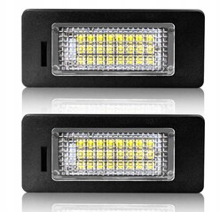 Комплект светодиодных ламп подсветки номера AutoTune для Skoda Octavia III, Skoda Rapid цена и информация | Фары | kaup24.ee
