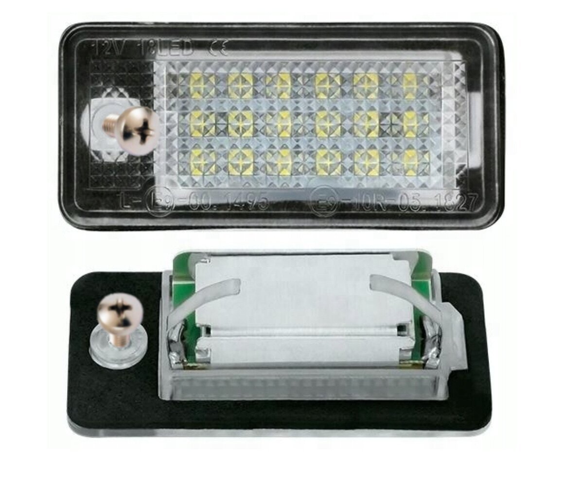 LED numbritulede komplekt, AutoTune, Audi A3 8P, Audi S3, Audi A4 B6, Audi S4 B6, Audi A4 B7, Audi A6 C6, Audi S6, Audi A8 D3, Audi S8 D3, Audi Q7 jaoks hind ja info | Autotuled | kaup24.ee