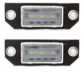 Комплект светодиодных фонарей освещения номерного знака, автонастройка, для Ford Focus II, Ford Focus C-MAX цена и информация | Фары | kaup24.ee