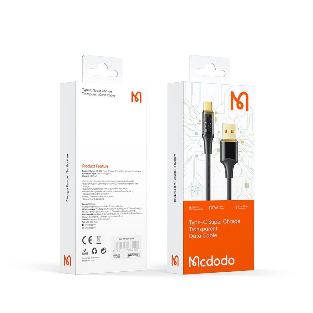 Mcdodo USB-C hind ja info | Mobiiltelefonide kaablid | kaup24.ee