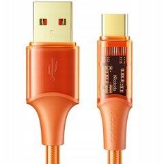 Mcdodo telefonikaabel Võimas kiirlaadimine USB-C 100W 6A 1.2m oranž hind ja info | Mcdodo Mobiiltelefonid, foto-, videokaamerad | kaup24.ee