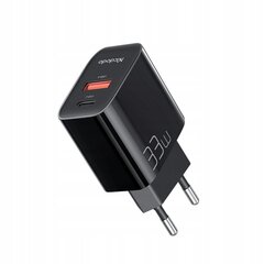 Зарядное устройство для телефонов Mcdodo, быстрое, USB, USB-C, 33 Вт, кабель в комплекте, 60 Вт, черный, CH-0922 цена и информация | Зарядные устройства для телефонов | kaup24.ee
